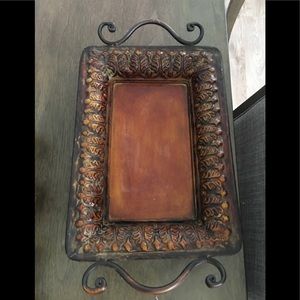 Tray metal for decoration
